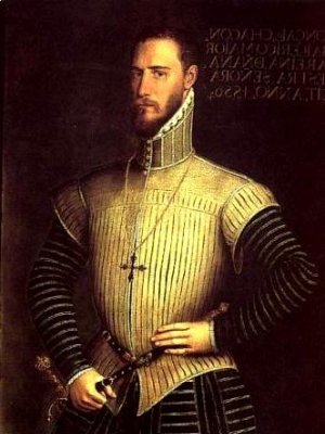 Don Gonzalo Chac�n, retrato de autor an�nimo, propiedad de los Duques de Alba, que se conserva en el palacio de Miraflores, en Valladolid.
