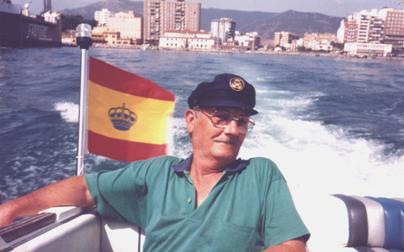 Navegando en la bah�a de Algeciras, a�o 2.000.